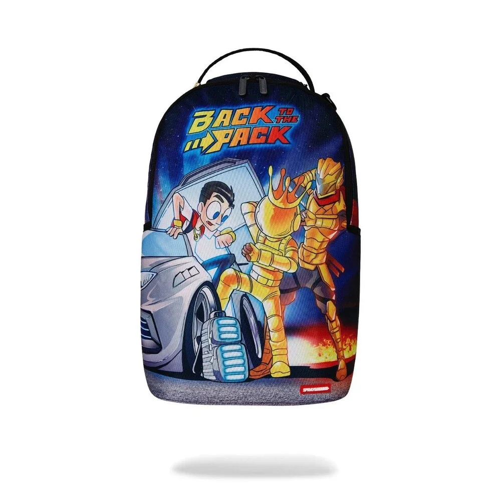 Sprayground Bag To The Future Anime DLXR Backpack Multicolor Laptop Sleeve GBS8